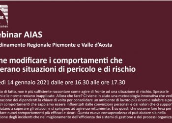 Webinar gratuito: “Come modificare i comportamenti che generano situazioni di pericolo e di rischio”