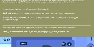 31/03/2021 Webinar gratuito: “Il rischio esplosione nel codice di prevenzione incendi”