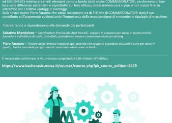 Webinar 06/07/2021 – “Differenza tra PLE e COMMISSIONATORI uomo a bordo”